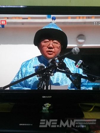 Монгол Улсын Ерөнхийлөгч Ц.Элбэгдорж баяр наадмыг нээж, үг хэллээ