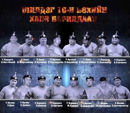 Шилдэг 16 бөх маргааш халз барилдана