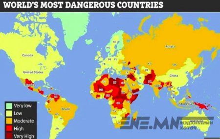 Хүний хулгайн гэмт хэргийн төвшнөөр аялахад аюултай 35 улс