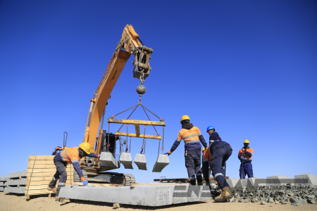 Дарханы замын ажлыг 7 нугалах хэмжээний бүтээн байгуулалт говьд өрнөж байна